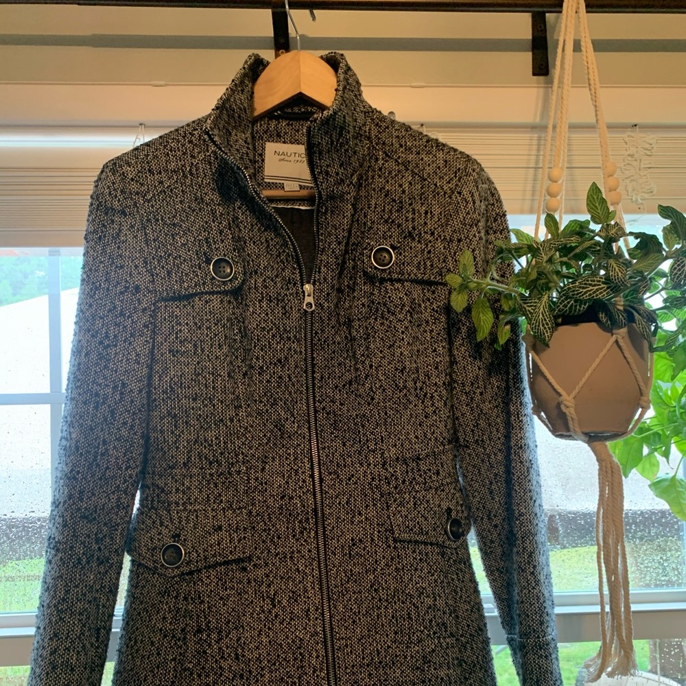 Nautica Tweed Peacoat - Womens